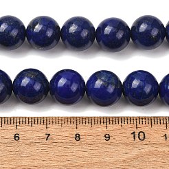 天然石ラピスラズリビーズ連売り  スムーズなラウンド  12mm  穴：1.2mm  約33個/連  15.75''（40センチメートル）&nbsp;GG-CBA59DD-C03-12mm