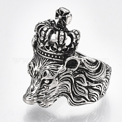 Сплав манжеты кольца пальцев RJEW-T006-36