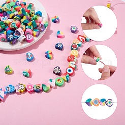 250шт 10 стилей ручной работы из полимерной глины CLAY-SZ0001-53