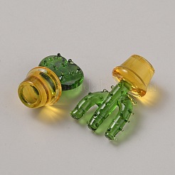 Украшения из стеклянных кактусов&nbsp;DJEW-WH20003-01A