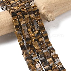 Природных тигровый глаз бисер нитей G-A280-C03-01