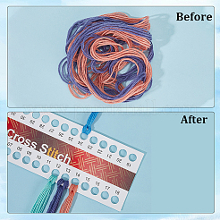 24 шт. 3-х видов бумажный органайзер для ниток для вышивки&nbsp;DIY-CY0002-23