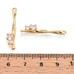 Латунные микро проложить кубического циркония подвески KK-N261-119B-G