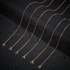 6шт латунные ожерелья-змейки для мужчин и женщин MAK-BBC0001-07