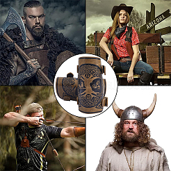 Браслет из шнура дерева жизни из искусственной кожи&nbsp;AJEW-WH0342-88A