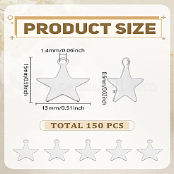 150 шт. подвески из нержавеющей стали 201&nbsp;STAS-LP0002-99