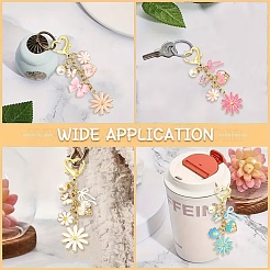 Décorations pendantes en alliage émaillé&nbsp;HJEW-YW00429-01