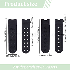 48 комплект из 2-х видов пластиковых колпачков с застежкой-кнопкой для замены ремня для ремонта с 7 отверстиями FIND-DR0001-43A