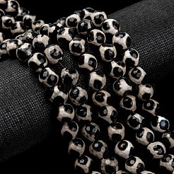 Бусины дзи с узором на спине черепахи в тибетском стиле&nbsp;X-G-H1453-1