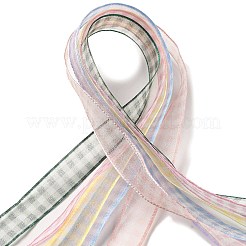 Ensembles de rubans tartan en polyester et nylon&nbsp;DIY-Z029-01Q