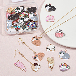 48 шт. 24 стильные подвески из эмалированного сплава с покрытием&nbsp;ENAM-CA0001-57