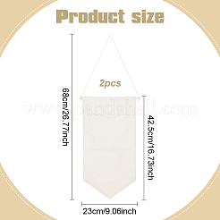 Настенная подвесная брошь из полиэстера HJEW-WH0071-11