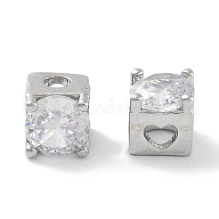 Стойки обшивки латунь микро проложить кубического циркония бусы KK-Z071-39P