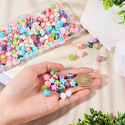 200 шт. Непрозрачные акриловые бусины&nbsp;OACR-TA0003-56