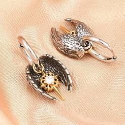 Серьги-кольца из хирургической нержавеющей стали 316 EJEW-C160-12AS-01