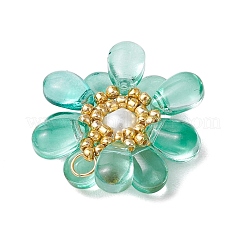 Подвески из прозрачного стекла в форме капли PALLOY-MZ00601-04