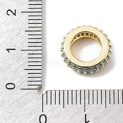 Perline zirconi micro pave  in ottone&nbsp;CU-CBA389D-04G