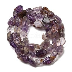 Natürliche violette Phantomquarz-Perlenstränge aus violettem Lodolith&nbsp;X-G-E483-69