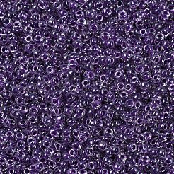 MIYUKIラウンドロカイユビーズ  日本製シードビーズ  （rr223)ブドウ裏地クリスタル  11/0  2x1.3mm  穴：0.8mm  約1100PCS /ボトル  10 G /ボトル&nbsp;SEED-JP0008-RR0223