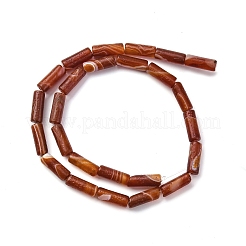 Chapelets de perles rouges en agate naturelle&nbsp;G-P570-A01-02