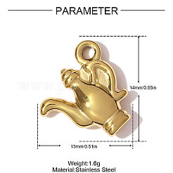 Подвески из нержавеющей стали 304&nbsp;STAS-OY008-45G