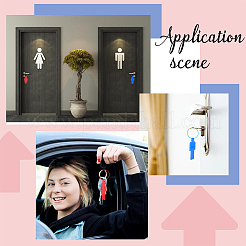 8шт акриловые гендерные знаки AJEW-FG0002-26