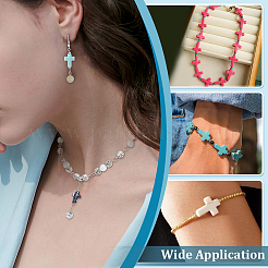 70 шт. 7-х цветные двухцветные акриловые подвески-соединители&nbsp;PALLOY-PH01848