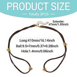 3шт. шнур из коровьей кожи&nbsp;AJEW-TA0002-77B