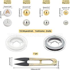 Наборы для браслетов из акриловых бусин своими руками для детей DIY-CA0001-68