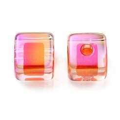 УФ-покрытие прозрачные акриловые европейские бусины OACR-F004-10G