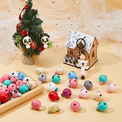 Деревянные европейские бусины на тему животных WOOD-DC0001-22