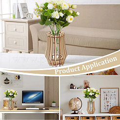 Kits de construcción de jarrones de madera para ramos de flores.&nbsp;DIY-WH0899-68B