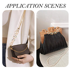 4 шт. 4 цвета ремешок для сумки в форме кошачьей спины из сплава с эмалевым сердцем&nbsp;AJEW-TAC00035