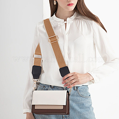 Широкие ручки сумки из полиэстера жаккардового плетения в этническом стиле&nbsp;FIND-WH0136-40B