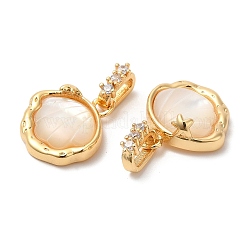 Латунные микро проложить кубического циркония подвески KK-B074-01G