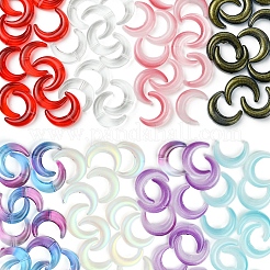 20 шт. градиентные цветные бусины ручной работы в технике лэмпворк LAMP-FS0001-18B