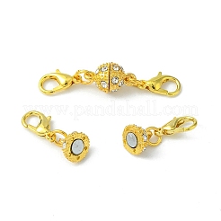 Сплава кристалла горный хрусталь магнитные застежки ALRI-YW0001-11G