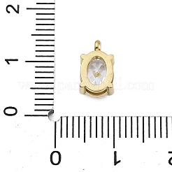 Подвески из нержавеющей стали 304 с микропаве из кубического циркония&nbsp;STAS-L022-160G-A02