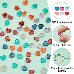 120шт 6 цвета бусины лэмпворк ручной работы LAMP-HS0001-13