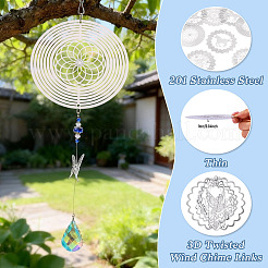 8 Stück 4 Stile 201 Edelstahl-Anschluss-Charms&nbsp;STAS-SW0001-04
