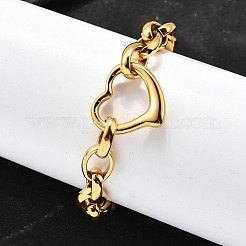 Браслеты с подвесками из нержавеющей стали 304&nbsp;BJEW-Q050-02G