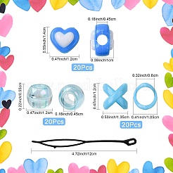 Juego de herramientas para trenzar cabello acrílico&nbsp;DIY-FZC0002-01B