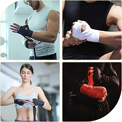 4 шт. 2-х цветные хлопковые бинты для бокса&nbsp;AJEW-CN0004-45