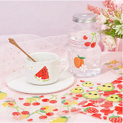 8 Blatt Bügelfolie mit Obstmotiven in 8 Stilen&nbsp;DIY-BC0012-48