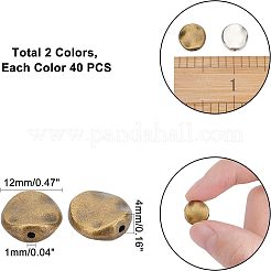 Сплавочные овальные бусины тибетского стиля &nbsp;PALLOY-FH0001-02-NR
