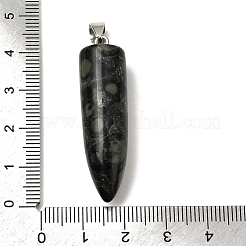 Кулоны из натуральной яшмы камбаба с острым носком&nbsp;G-F820-12I
