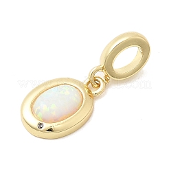 Латунные микропаве прозрачные подвески с фианитом KK-H529-35G