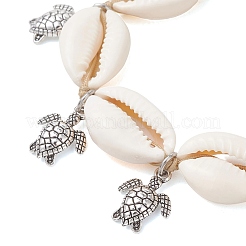 Verstellbare Schildkröten-Charm-Armbänder aus Legierung&nbsp;BJEW-JB13652