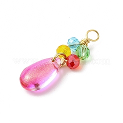 Стеклянные подвески градиентного цвета PALLOY-JF03229