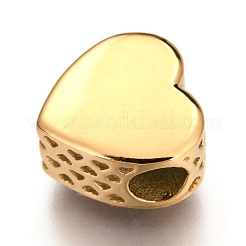 Ионное покрытие (IP) 304 нержавеющая сталь европейские бусины STAS-O097-45G